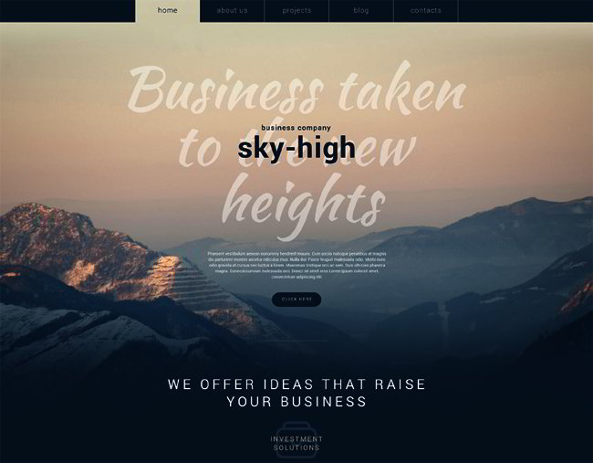 Sky-High WordPress Theme