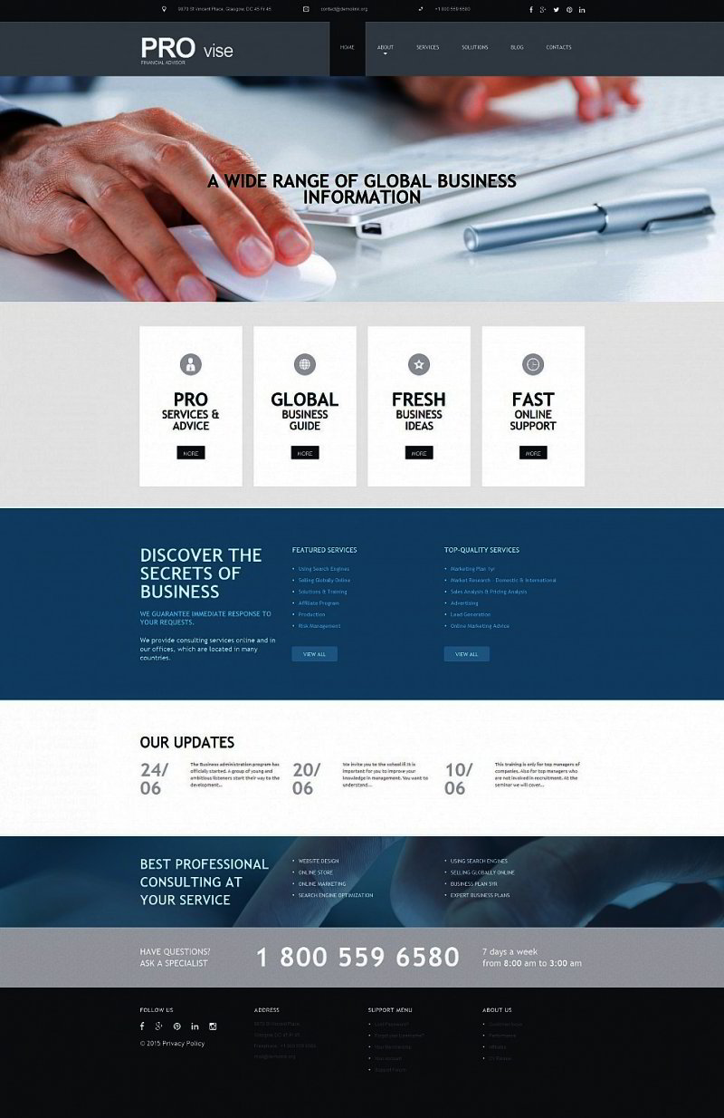 Business Moto CMS 3 Template