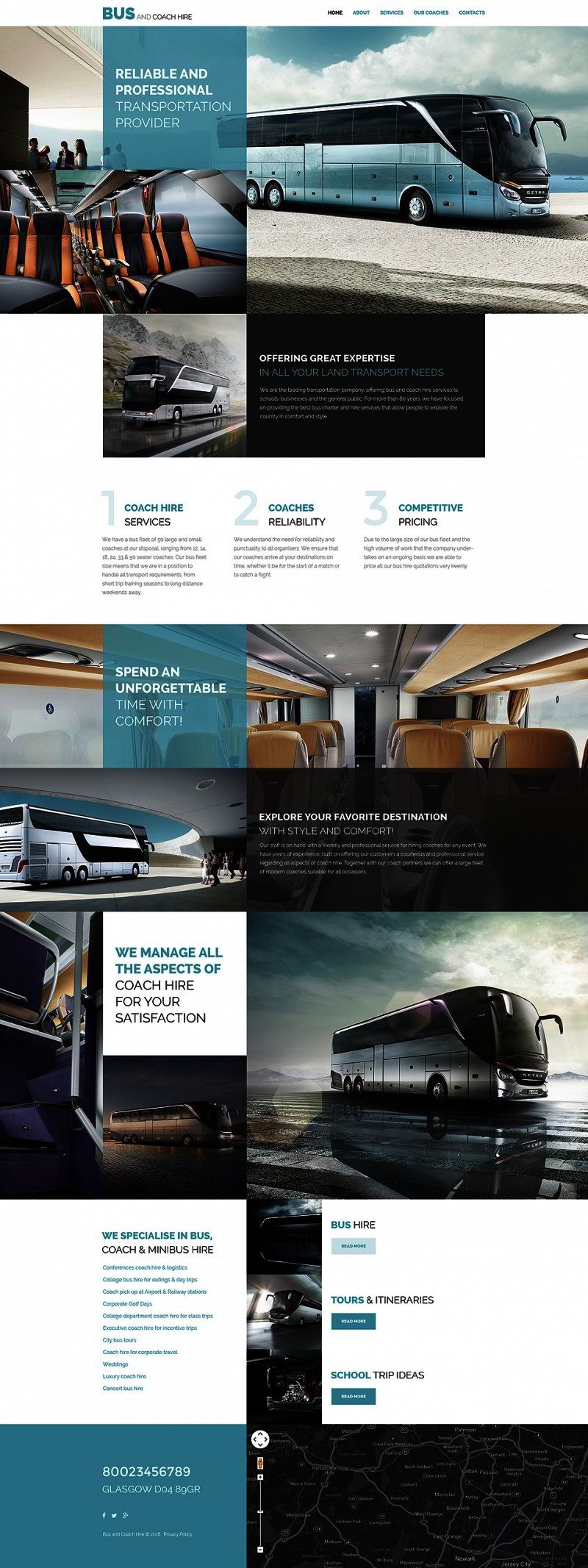 Transportation Website Template