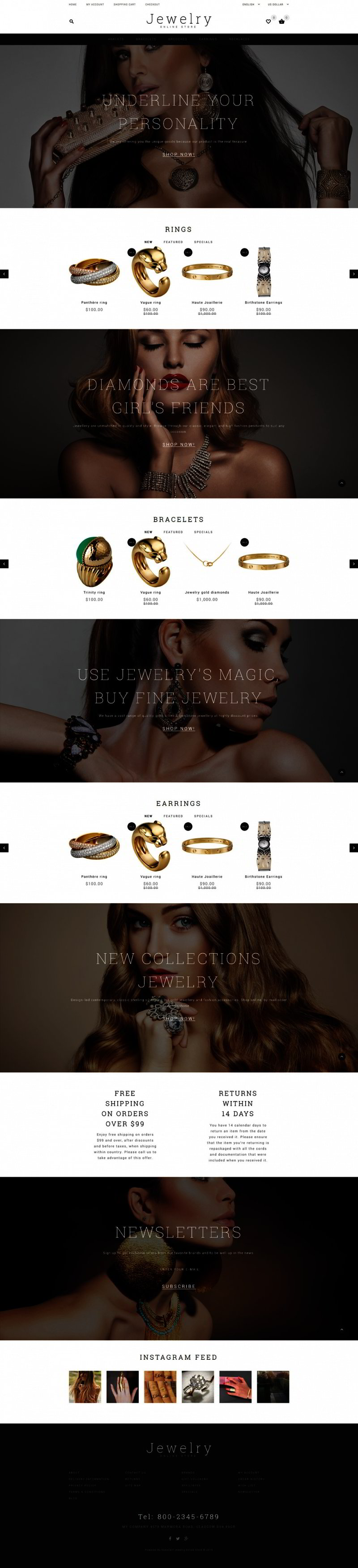 Jewelry OpenCart Template