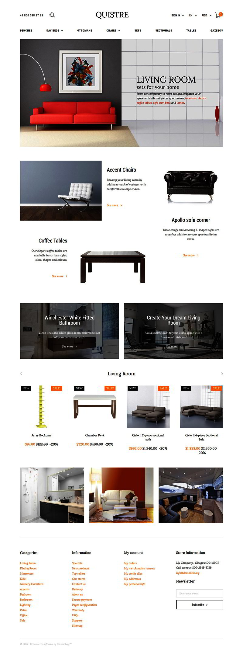 Interior PrestaShop Template