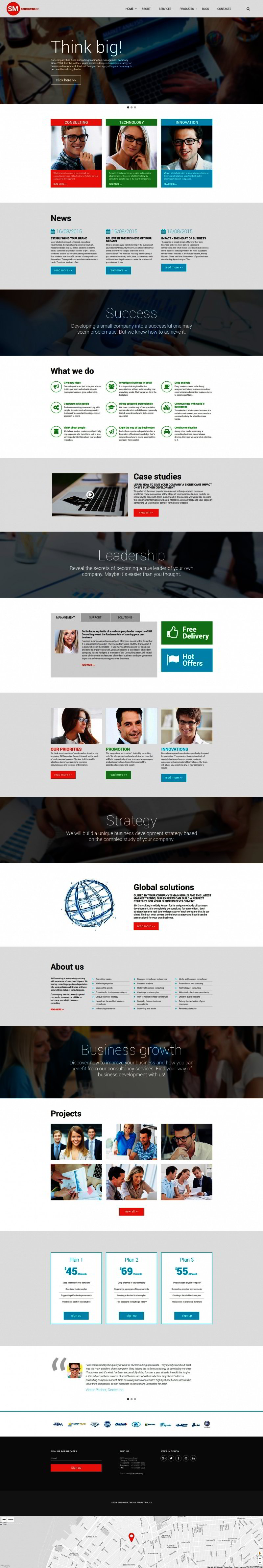 consulting firm web template