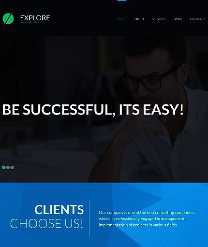 Corporate Website Maker | Responsive Moto CMS 3 Template