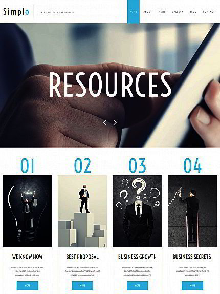 Business Website Creator | Responsive Moto CMS 3 Template