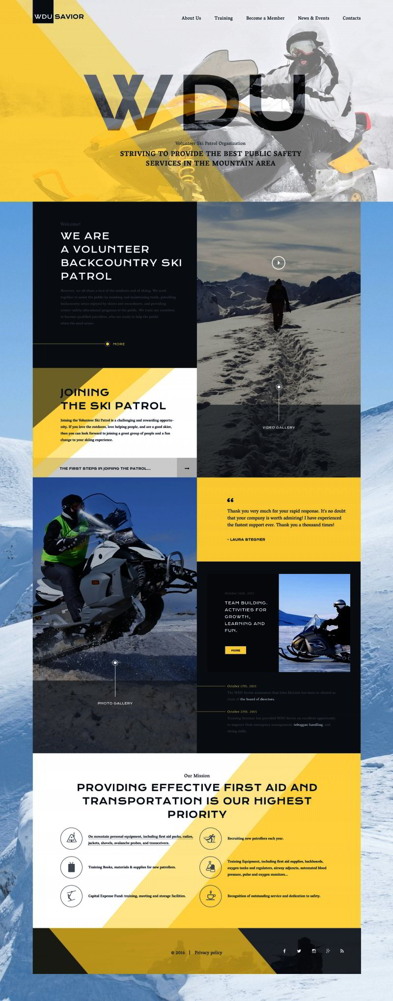 Ski Resort Website Template