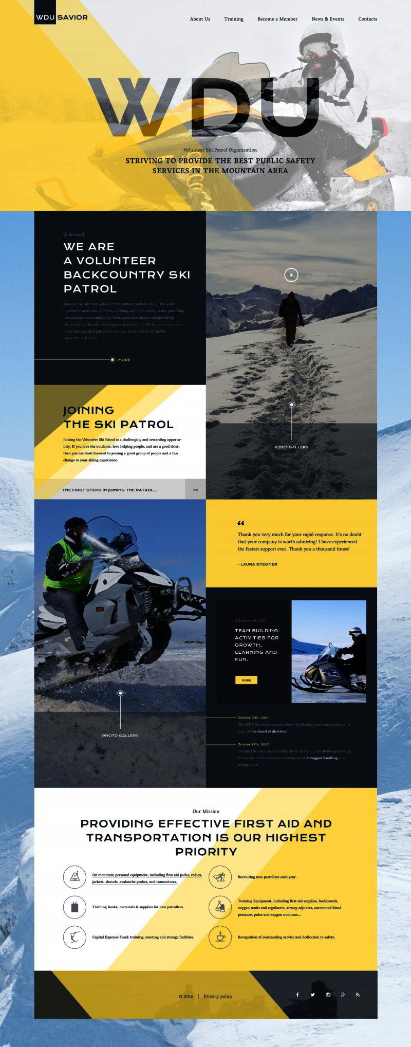 Ski Resort Website Template