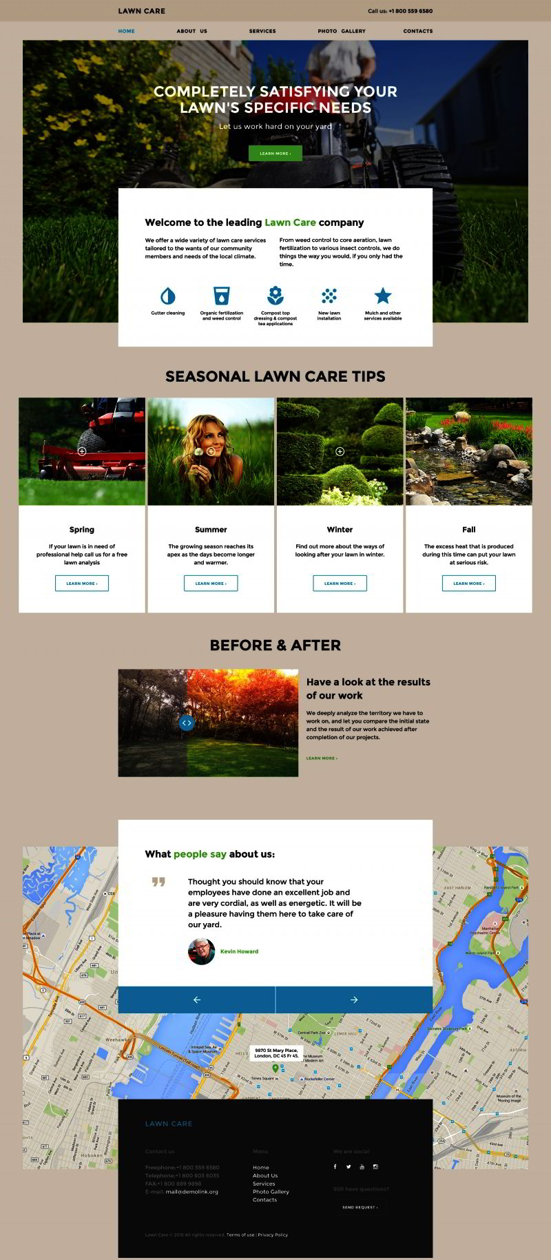 Lawn Maintenance Website Template