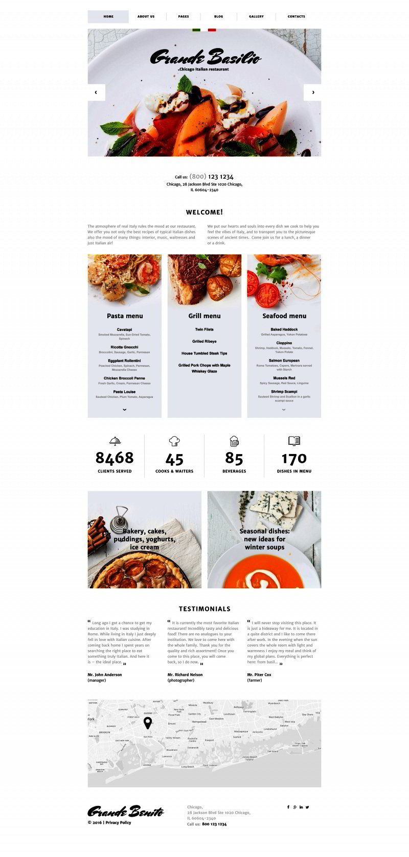 Cafe and Restaurant Responsive Joomla Template