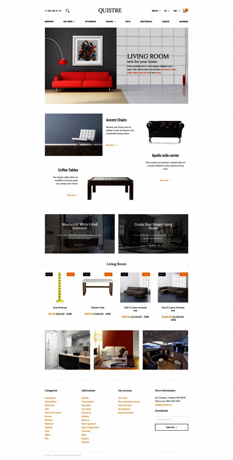 Interior PrestaShop Template