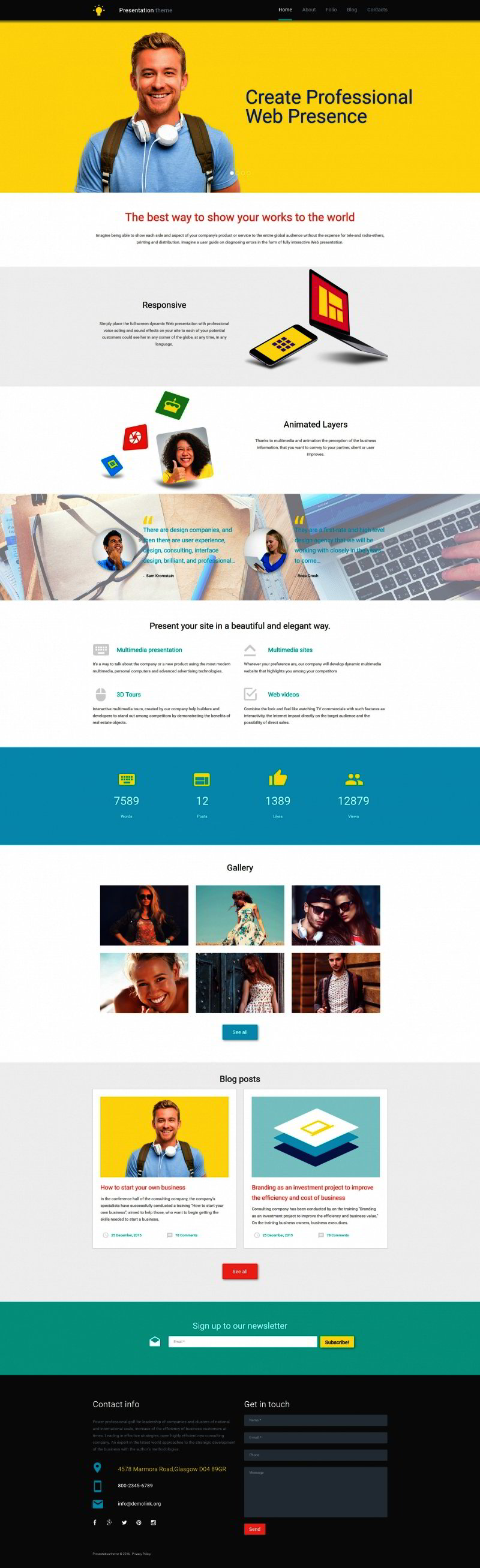 Web Design Responsive Moto CMS 3 Template