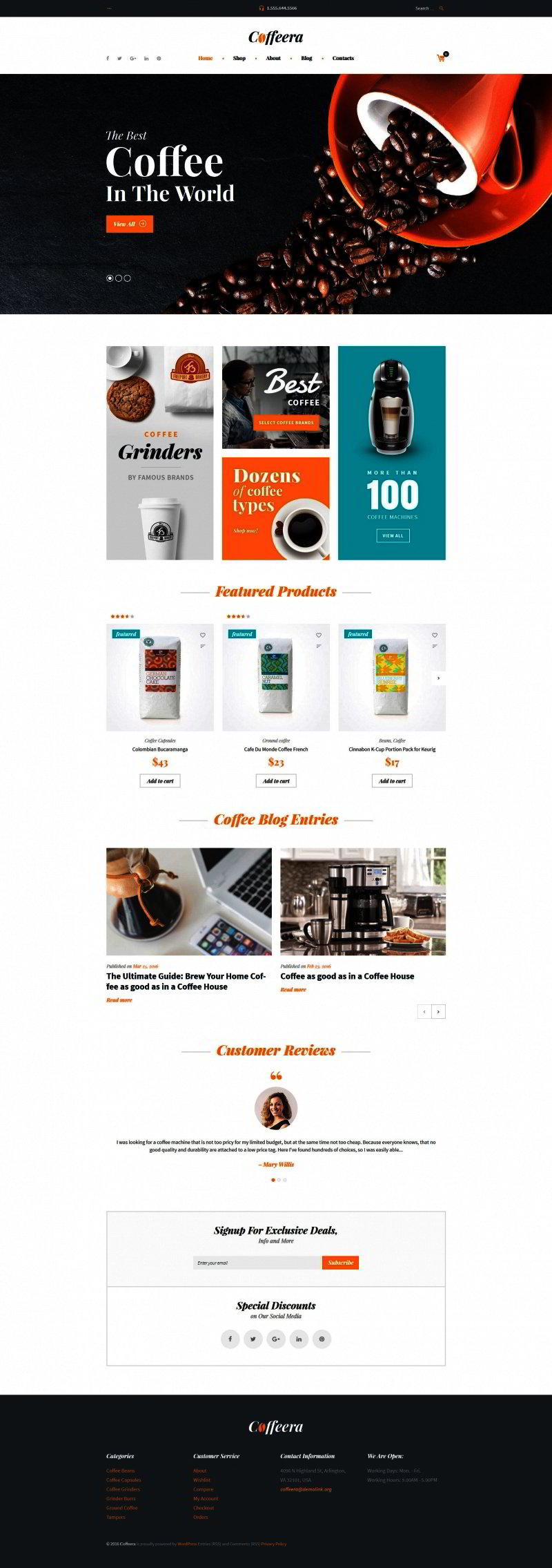 Coffee House WooCommerce Theme
