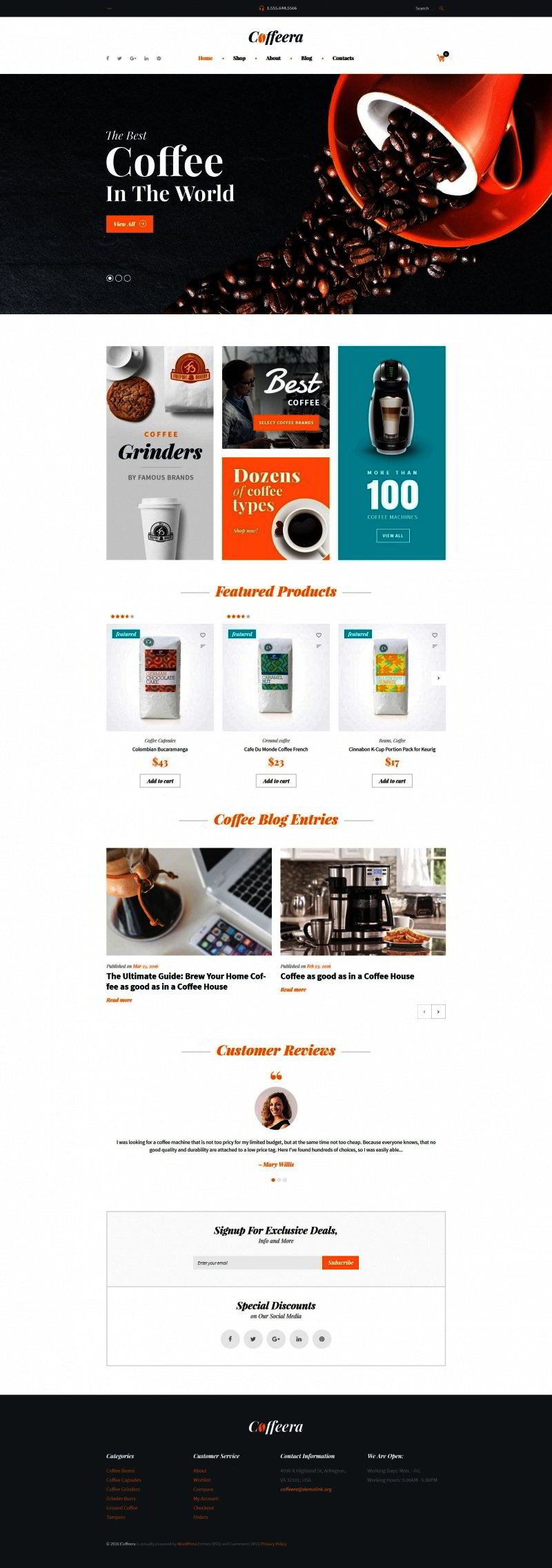 Coffee House WooCommerce Theme