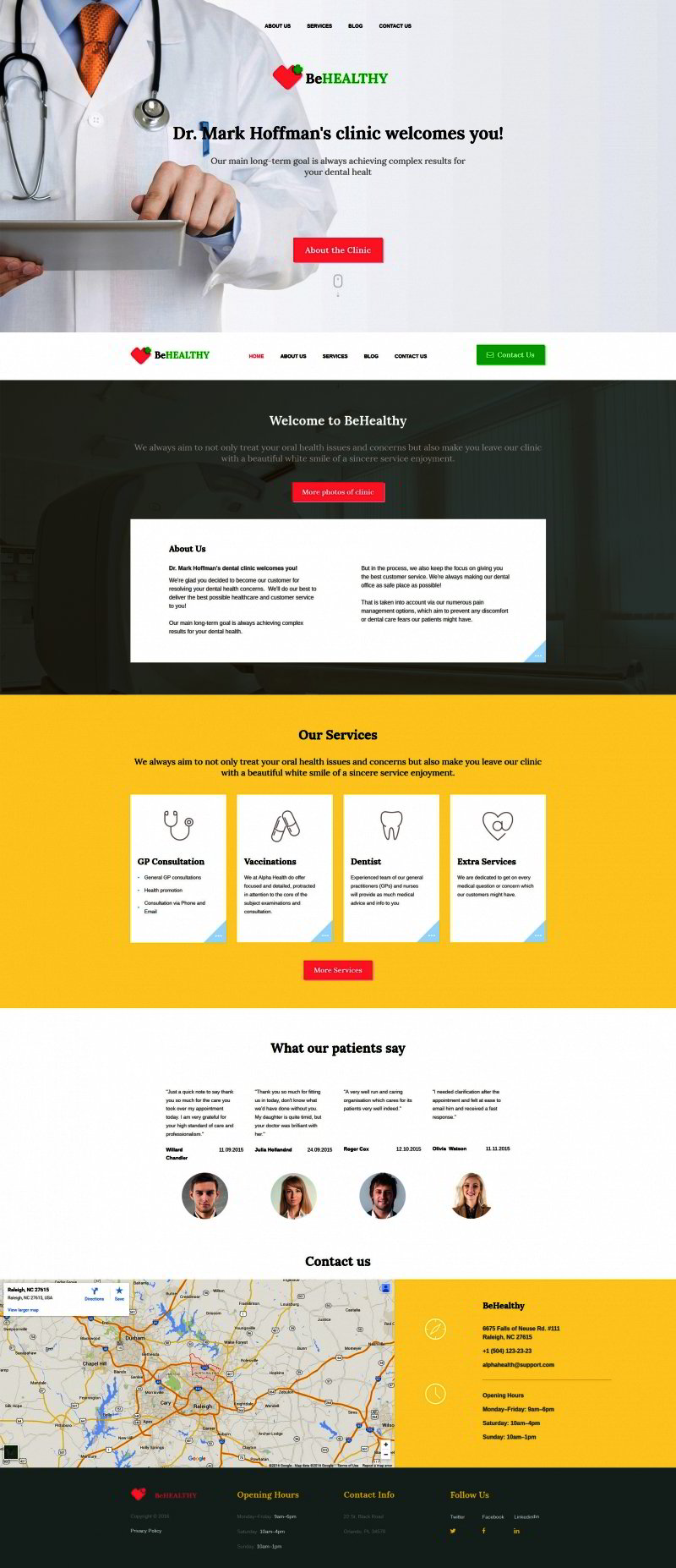 Medical Responsive Moto CMS 3 Template