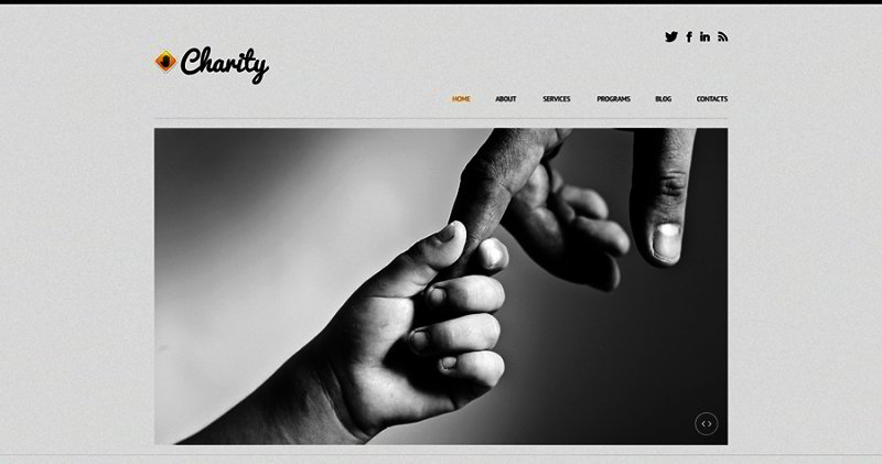 charity website design