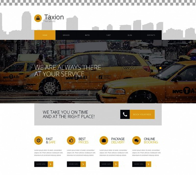 Fast and Furious Cabs WordPress Theme