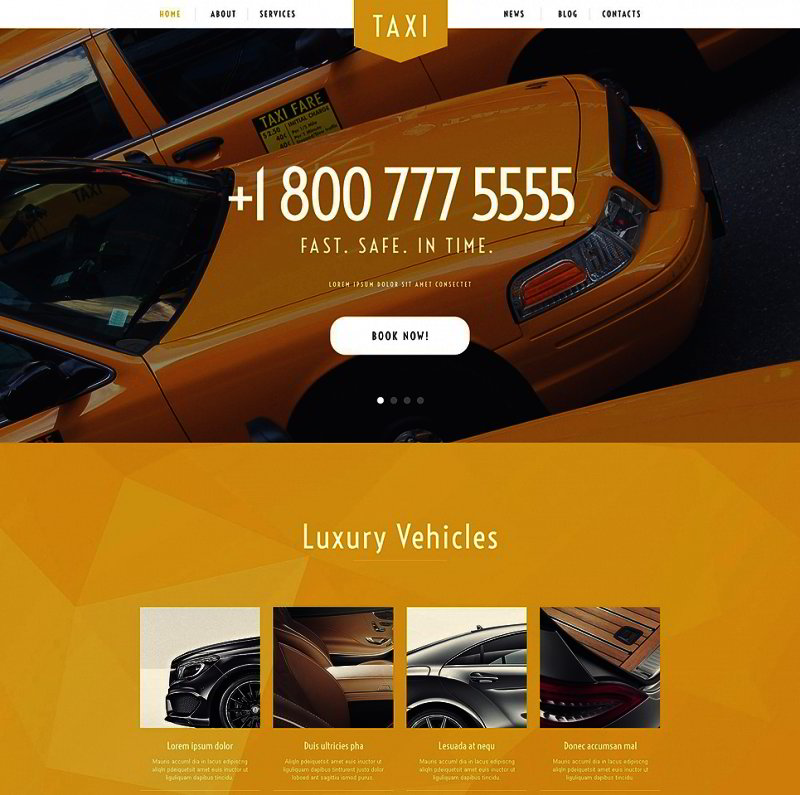 Taxi WordPress Theme