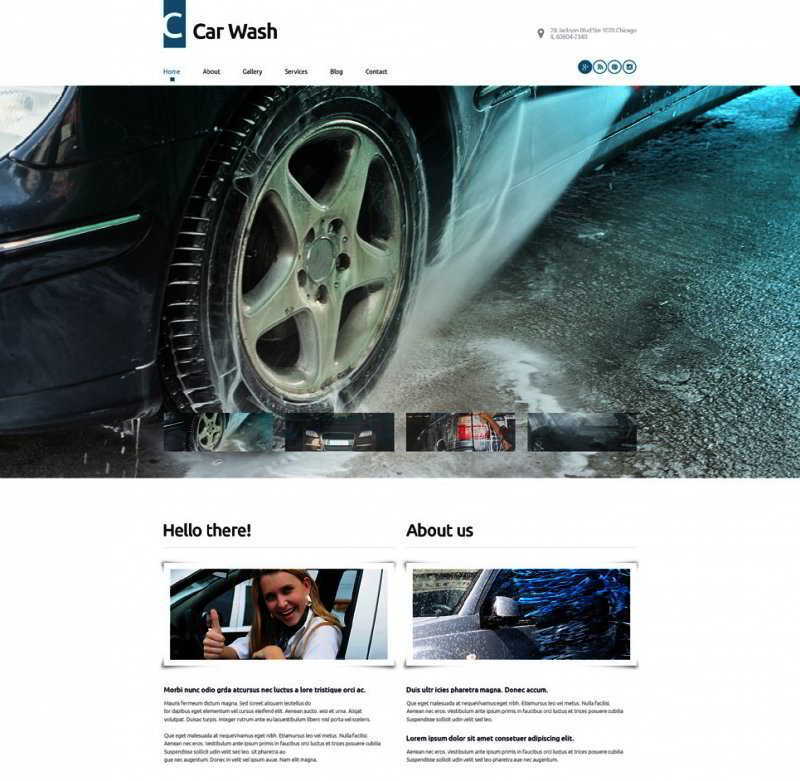 Car Wash WordPress Template