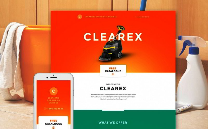 Cleaning Products Landing Page Template
