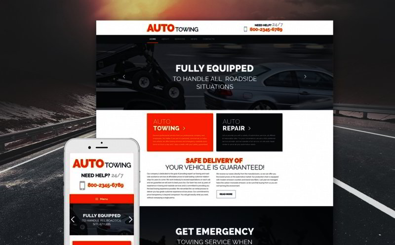 Tow Truck Service WordPress Theme