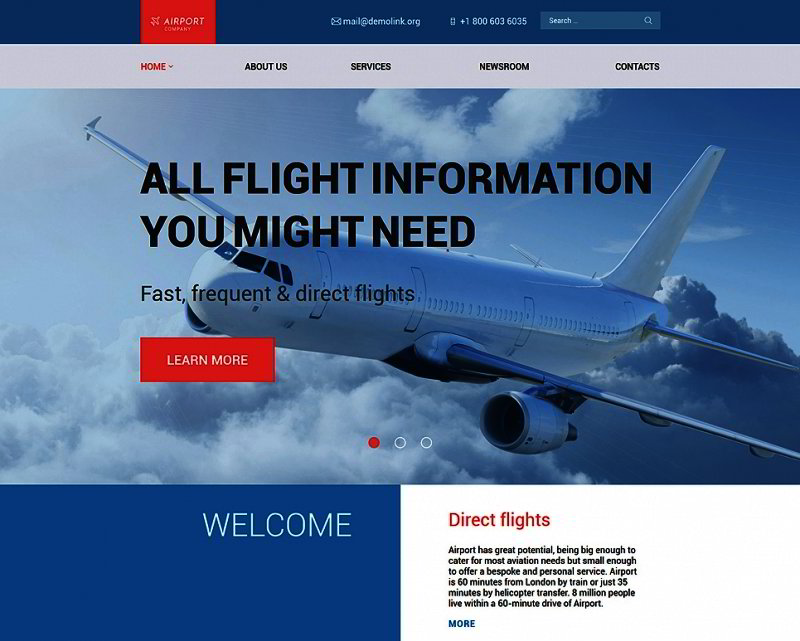 Airfares WordPress Template