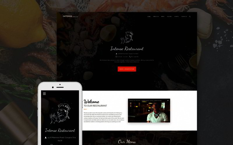 European Restaurant Web Template