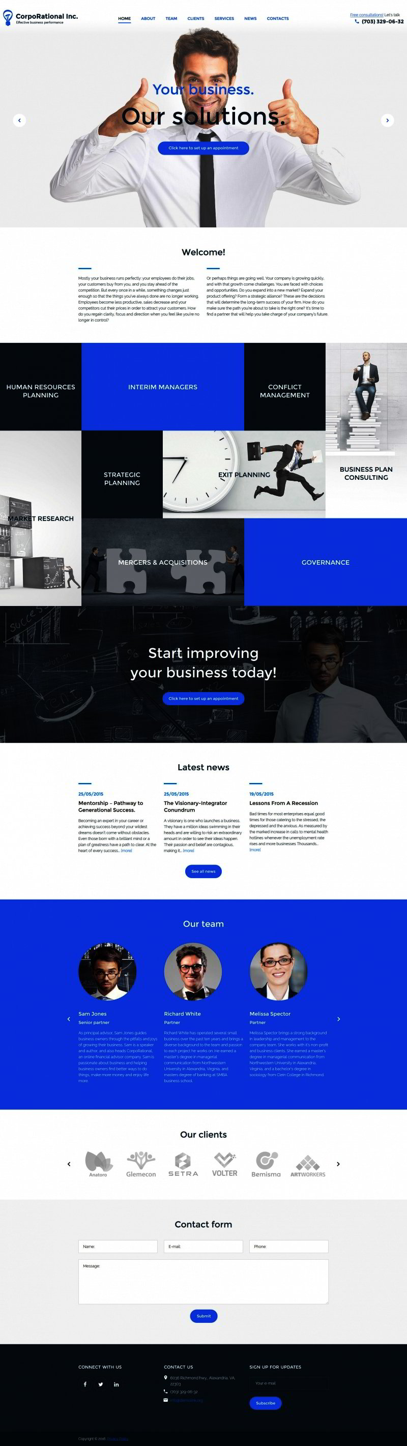 business consultant WP theme