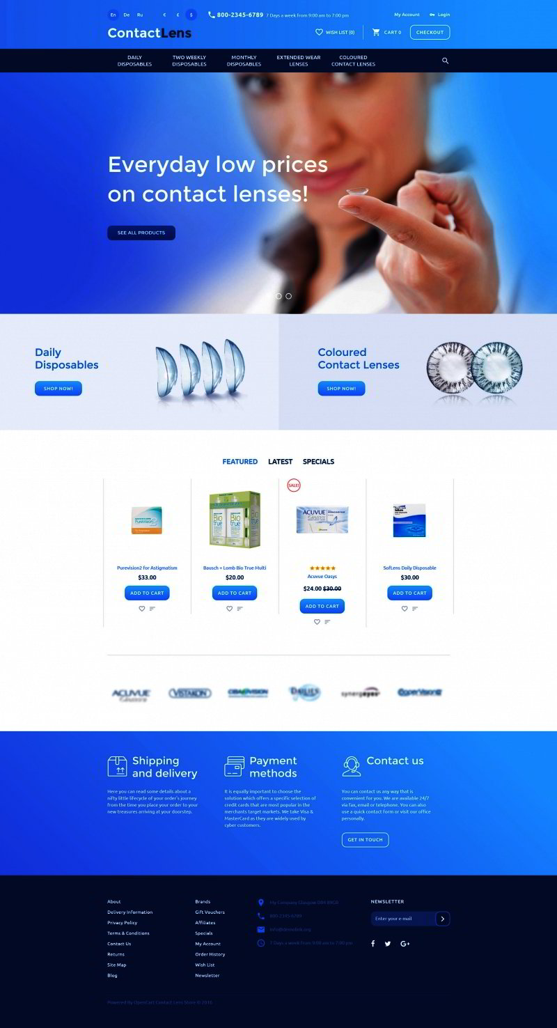 Medical OpenCart Theme