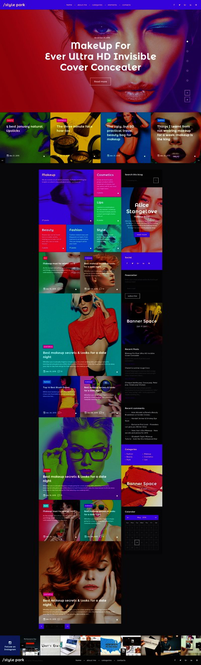 Fashion Blog Web Template