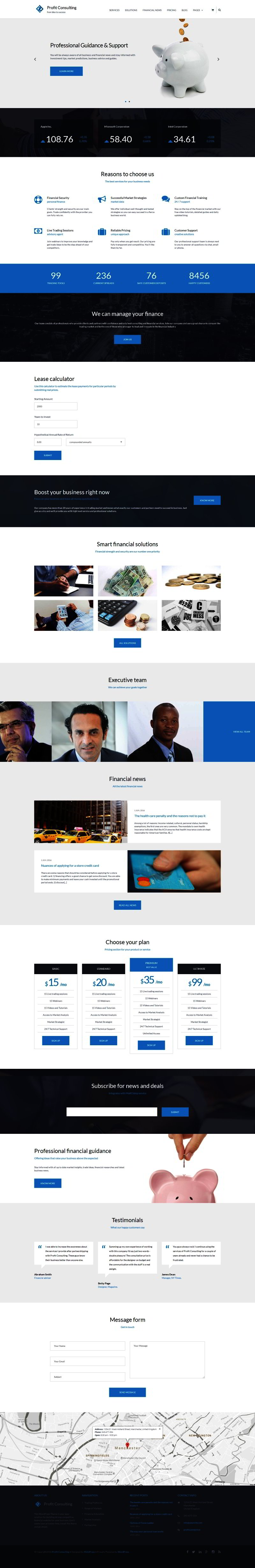 Financial Advisor Responsive WordPress Theme