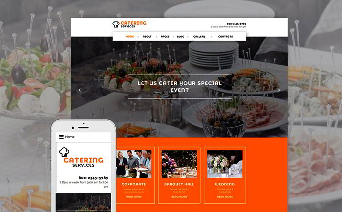         Catering Services Joomla Template    
