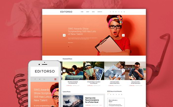 GPL Writer WordPress Template