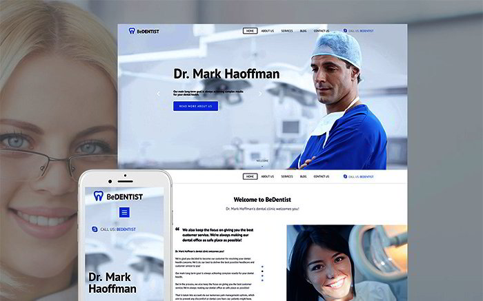         Dentistry Responsive Moto CMS 3 Template