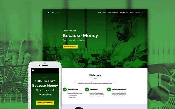         Financial Consultant Website Template    