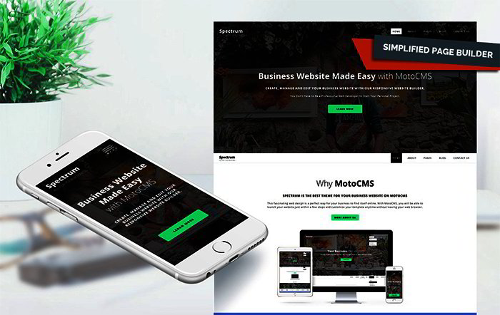 Spectrum Business Moto CMS 3 Template