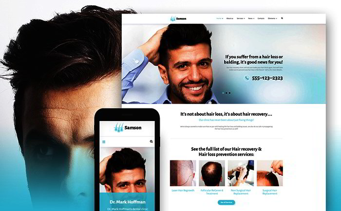         Hair Clinic Web Template    