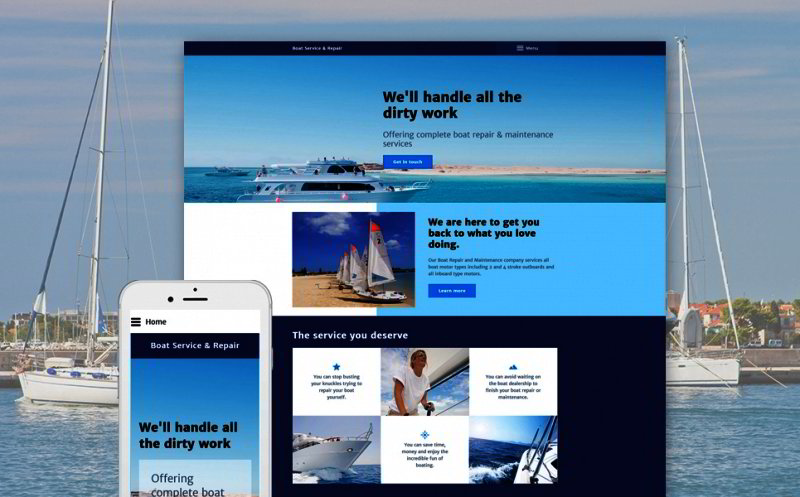 Yachting Club Joomla Template