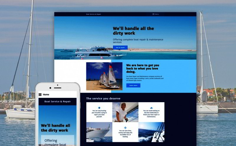 Yachting Club Joomla Template