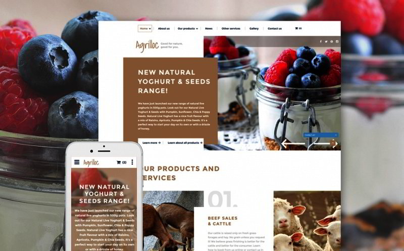 Agriculture Site Template