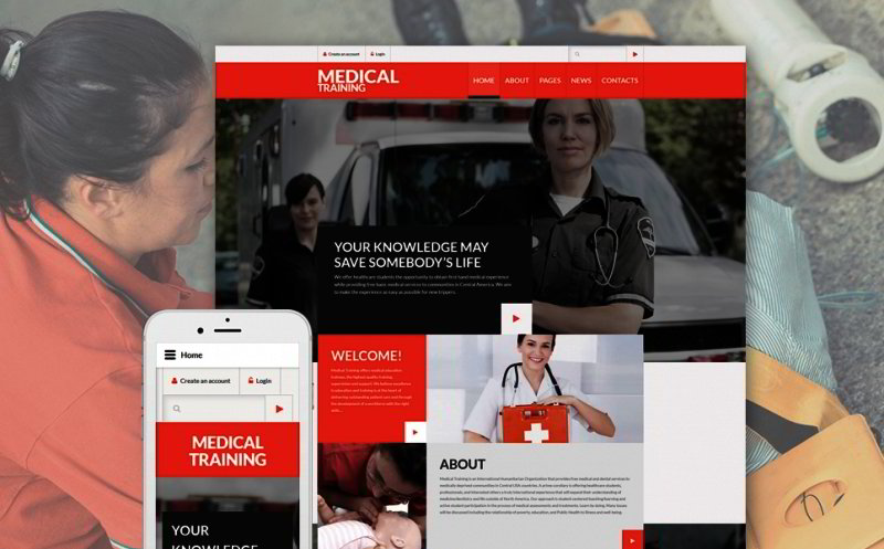 Medical Training Joomla Template