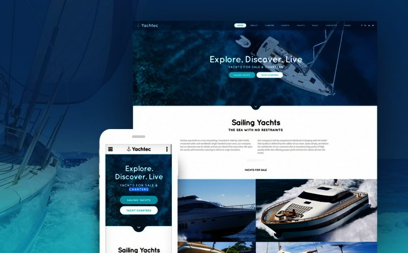 Yachting Website Template