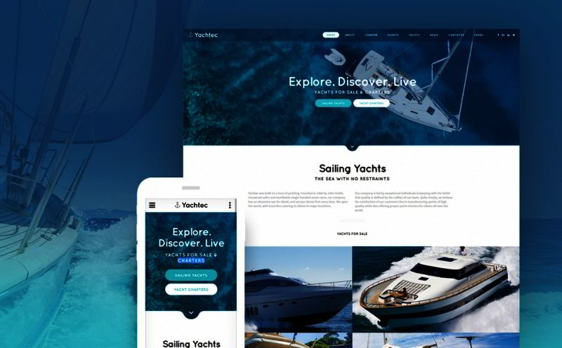 Yachting Website Template