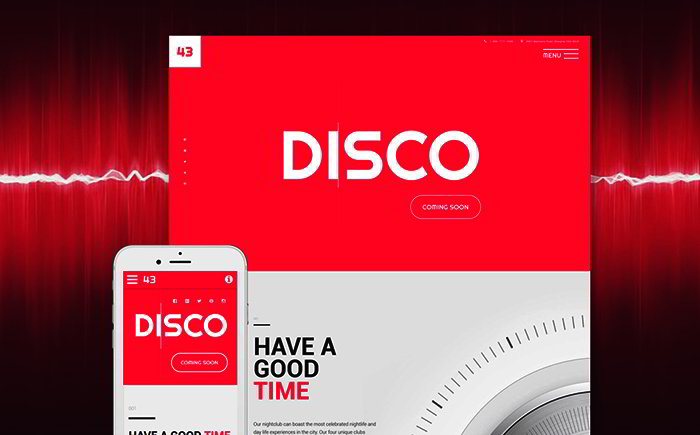  Night Club Responsive Site Template 