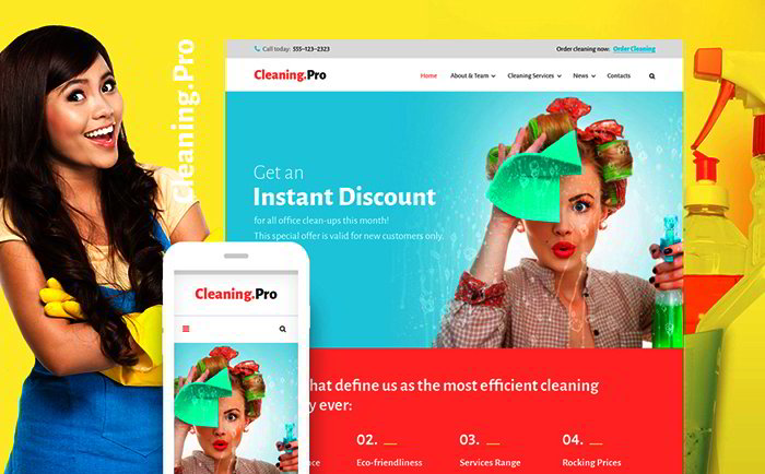  Cleaning Service Company WordPress Theme 