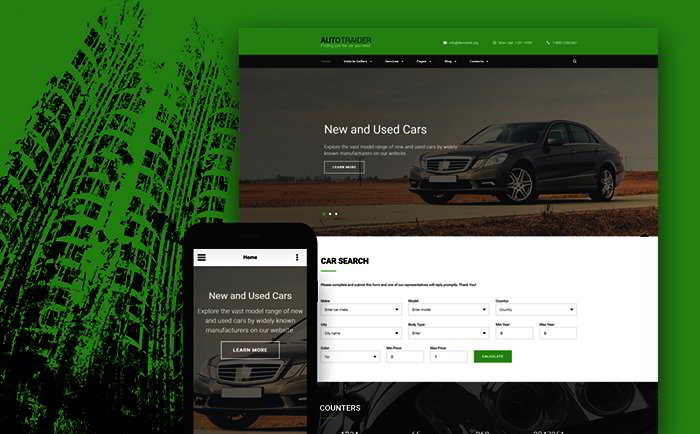  Car Trader Bootstrap Template 