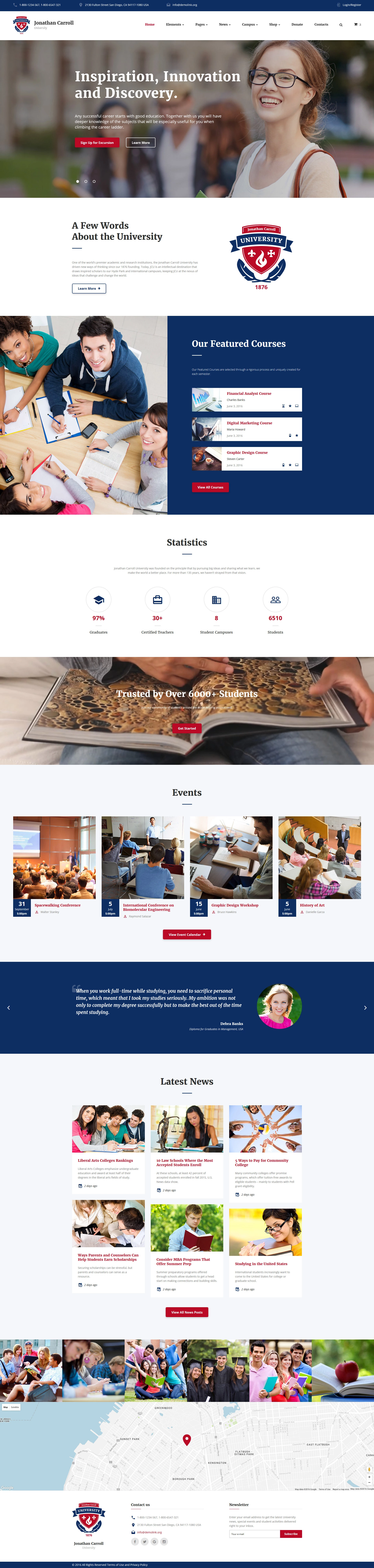 University Website Template