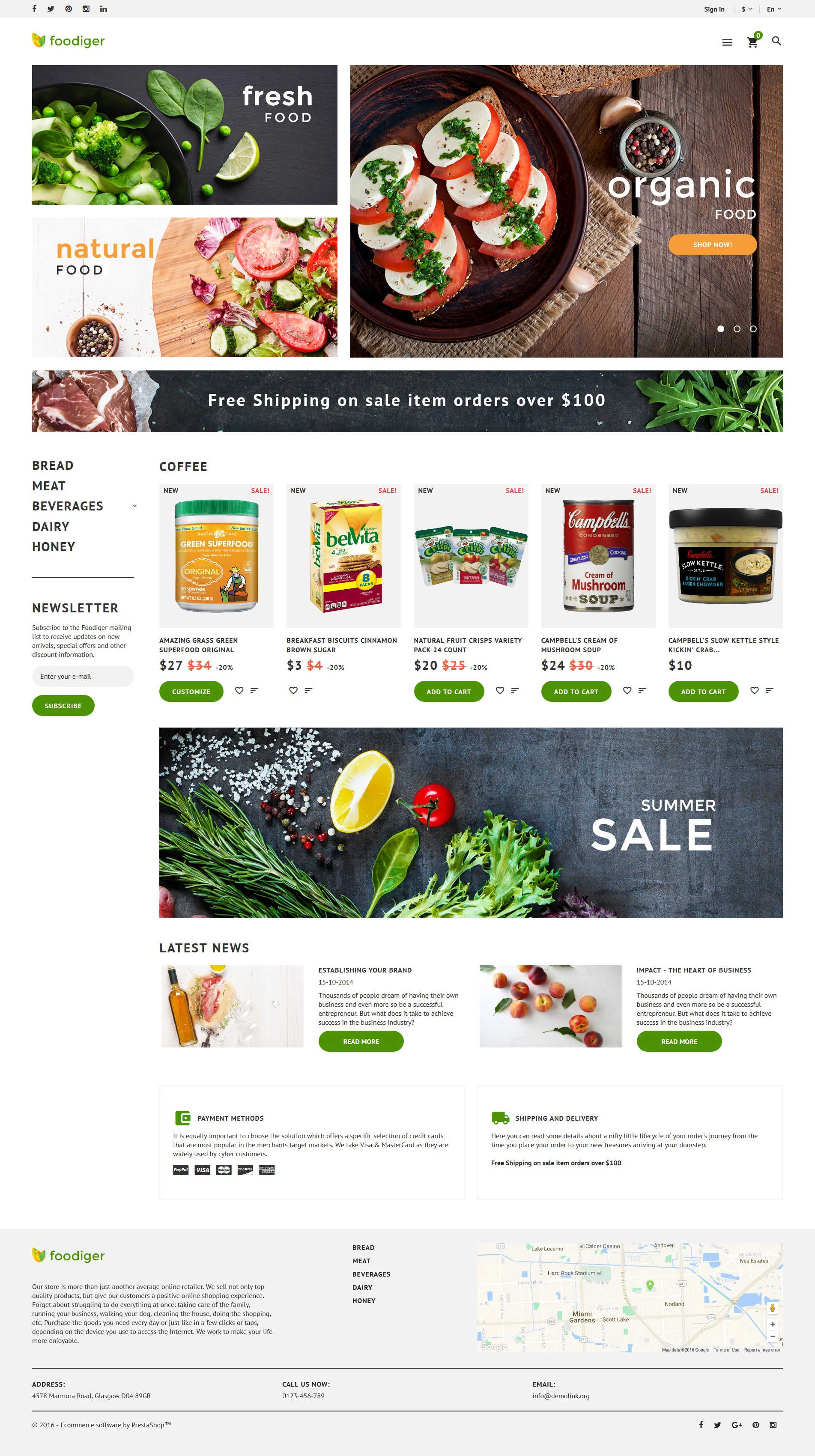  Grocery Store PrestaShop Theme