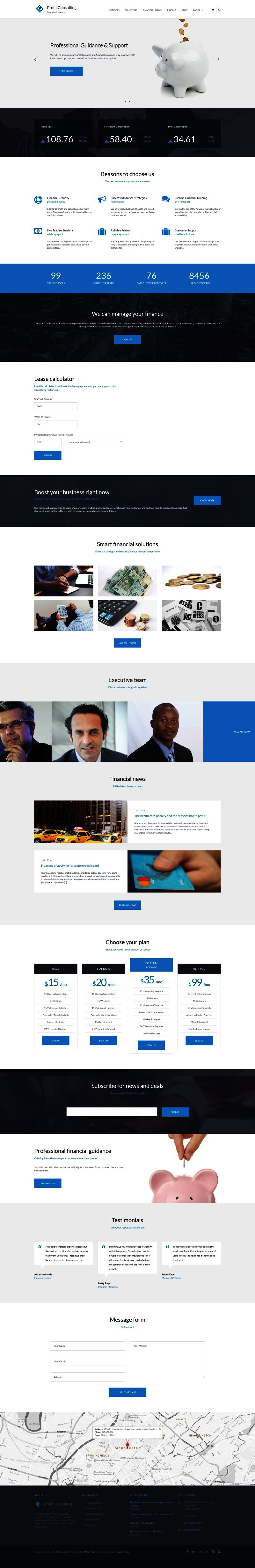 Financial Advisor Responsive WordPress Theme