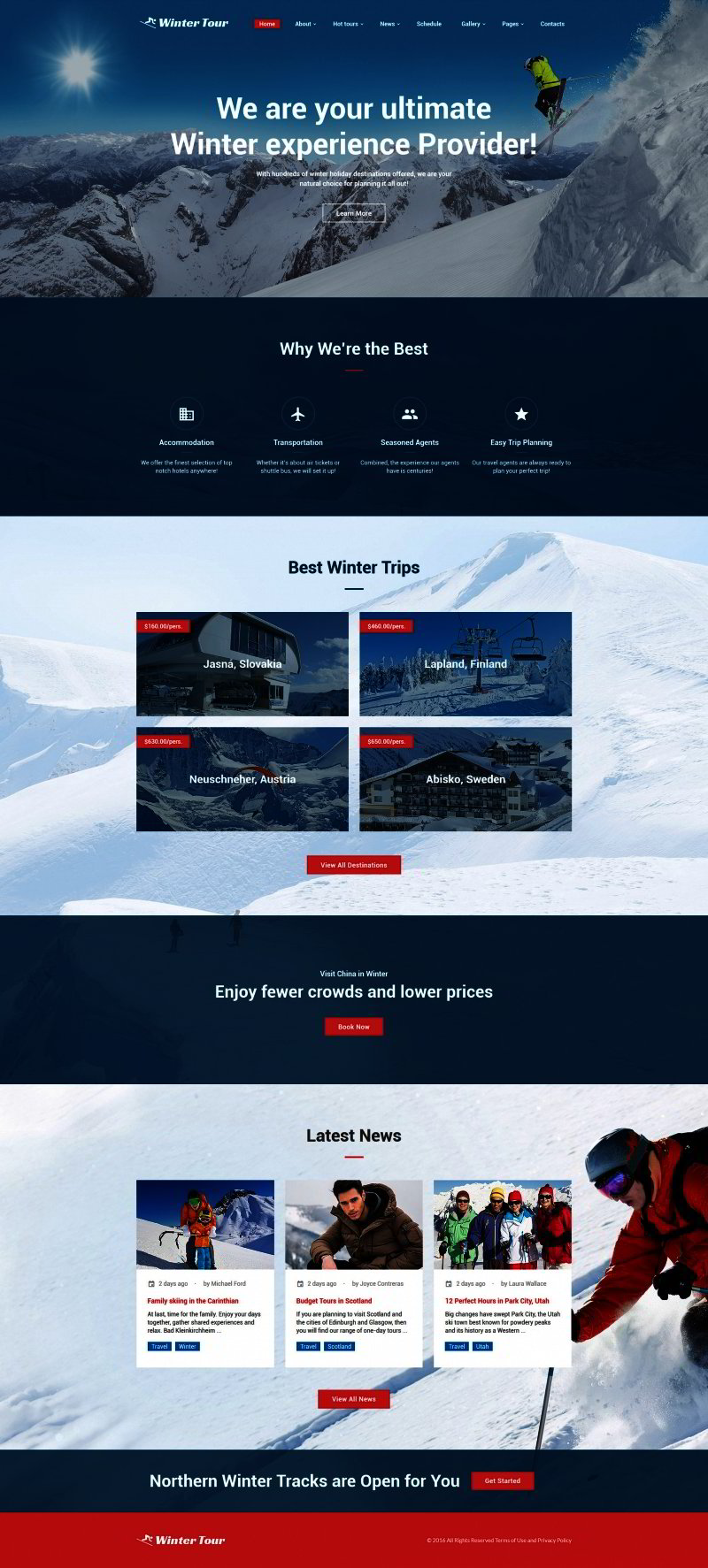 Travel Agency Website Template