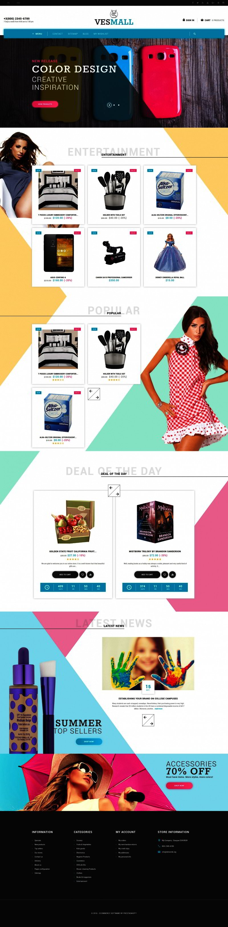 Wholesale store PrestaShop Theme