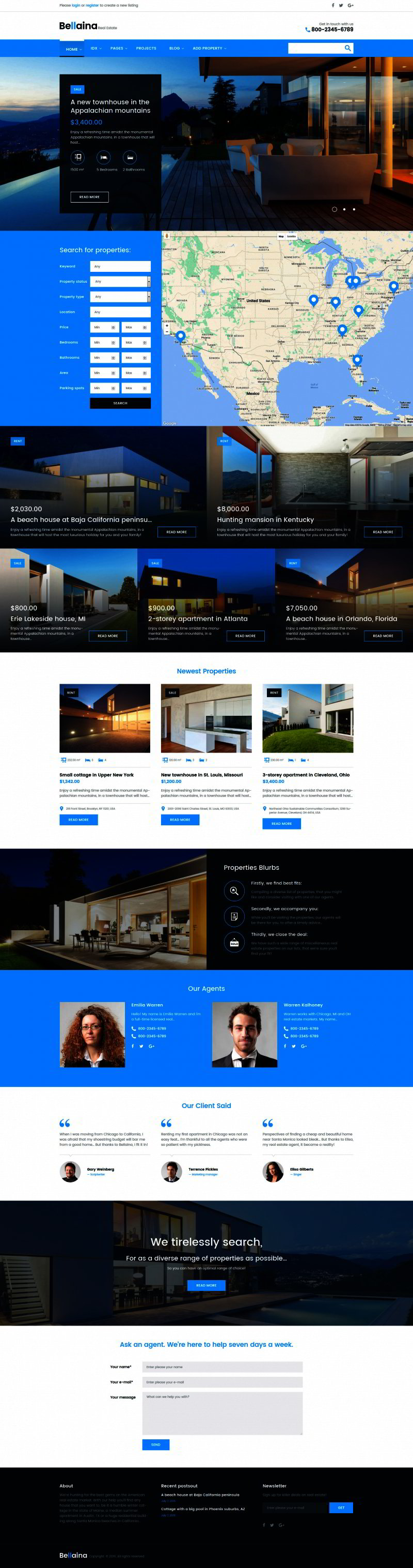 Bellaina - Real Estate Responsive WordPress Theme